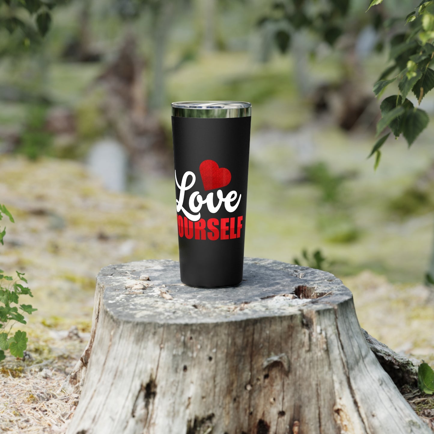 Love Yourself Copper Vacuum Insulated Tumbler, 22oz | Motivational Travel Mug, Self-Care Gift, Inspirational Gift, Valentine's Day
