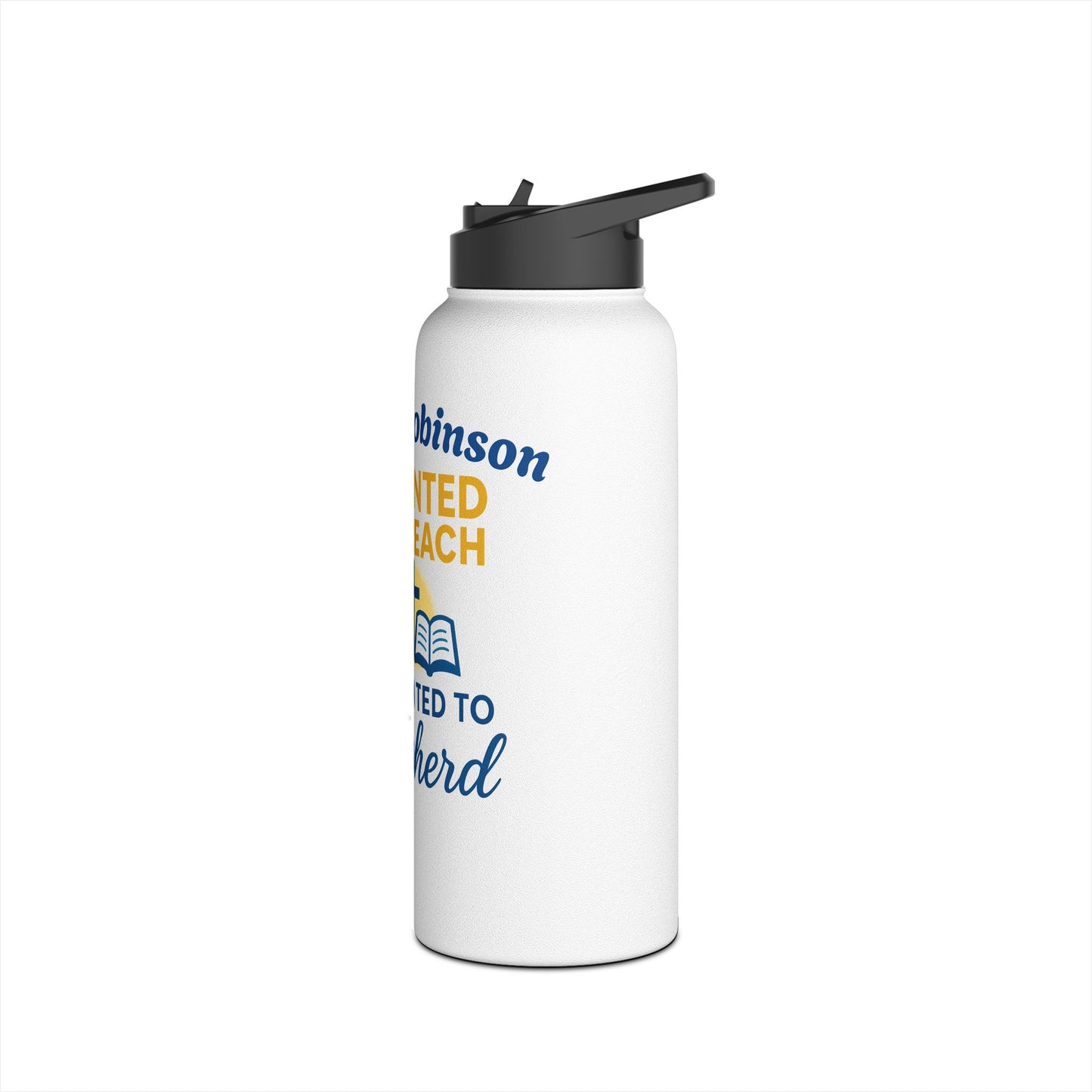 Pastor Water Bottle — “Anointed to Preach, Appointed to Shepherd” Stainless Steel Bottle
