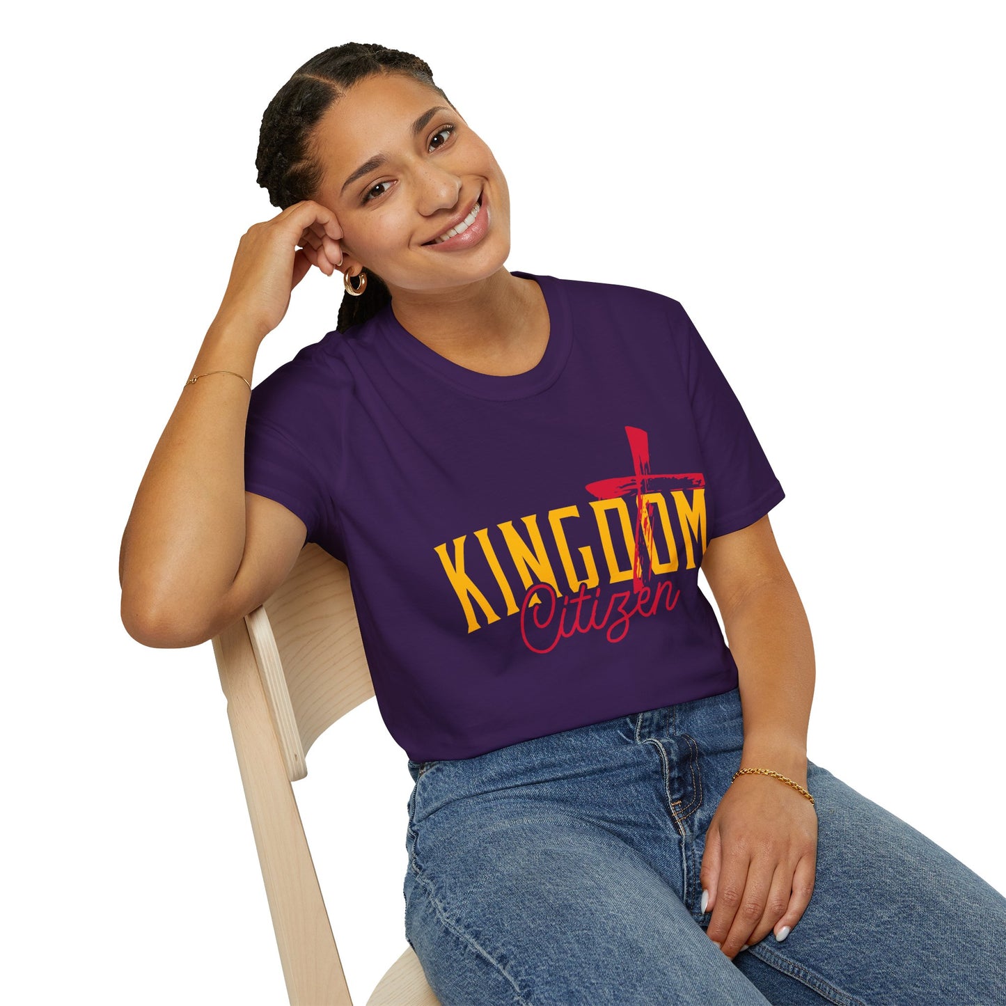 Kingdom Citizen Unisex Softstyle T-Shirt - Faith-Inspired Graphic Tee