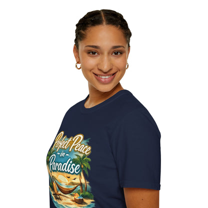 Perfect Peace in Paradise T-Shirt — Tropical Beach Graphic Tee
