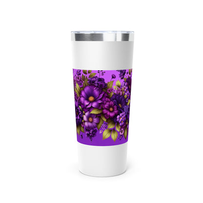 Floral Beautiful Tumbler - 22oz Copper Vacuum Insulated Travel Mug
