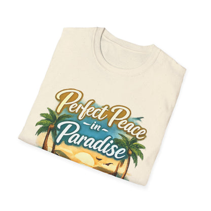 Perfect Peace in Paradise T-Shirt — Tropical Beach Graphic Tee