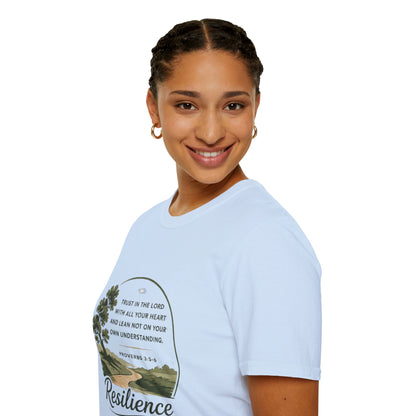 Resilience Bible Verse T‑Shirt — Proverbs 3:5-6 Inspirational Faith Tee