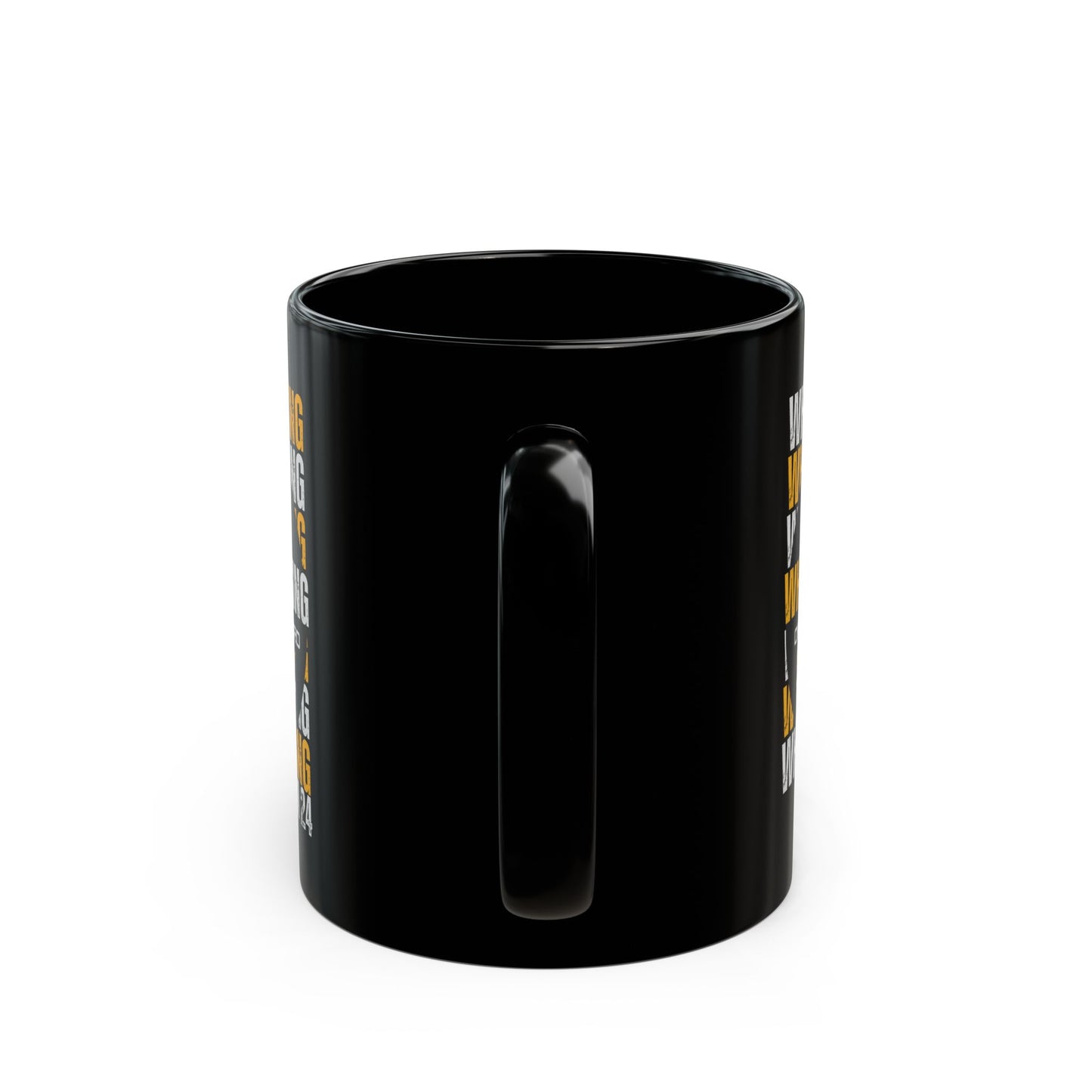 "Who Is This King" Design-Inspirational Black Mug – 11oz & 15oz