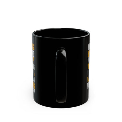 "Who Is This King" Design-Inspirational Black Mug – 11oz & 15oz