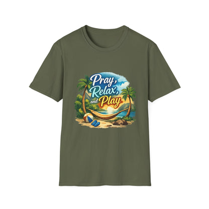 Pray, Relax & Play Beach T-Shirt