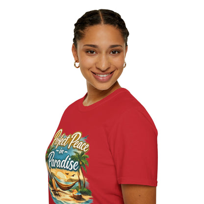 Perfect Peace in Paradise T-Shirt — Tropical Beach Graphic Tee