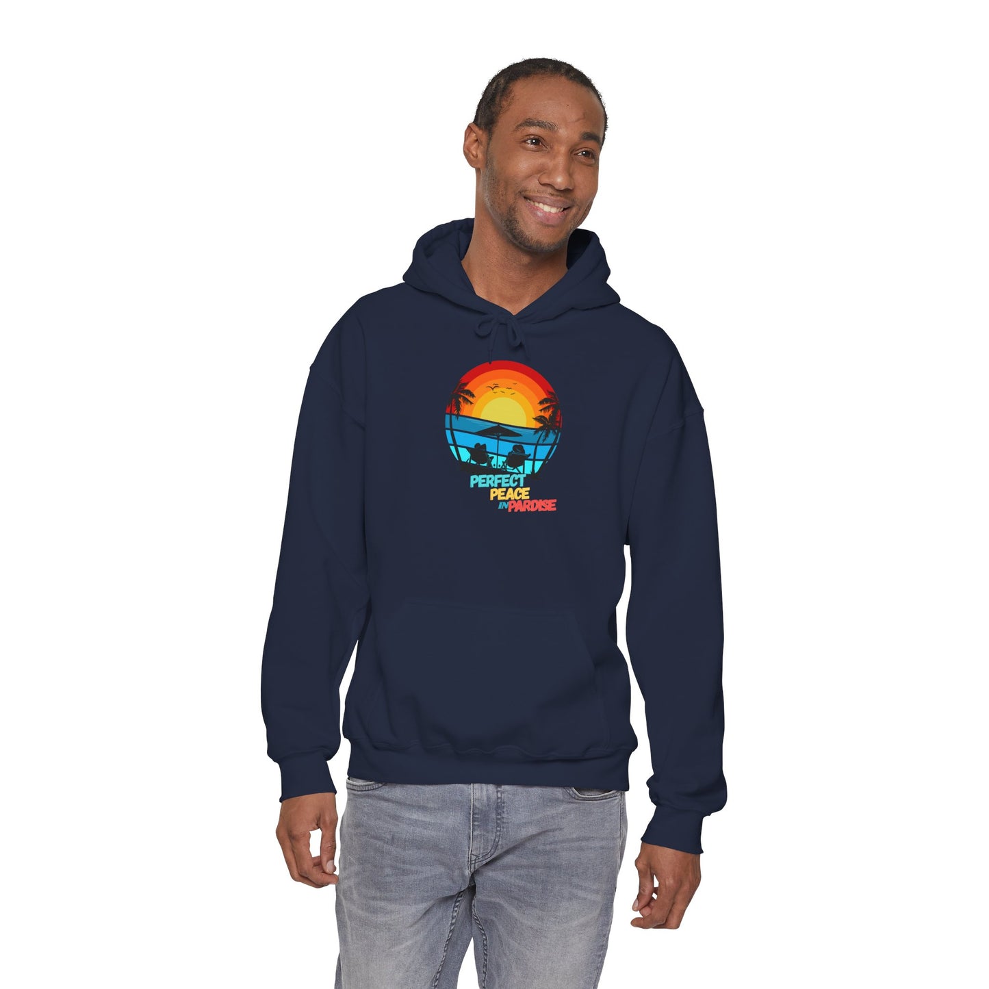 Tropical Sunset Hoodie - Unisex Heavy Blend™ Sweatshirt