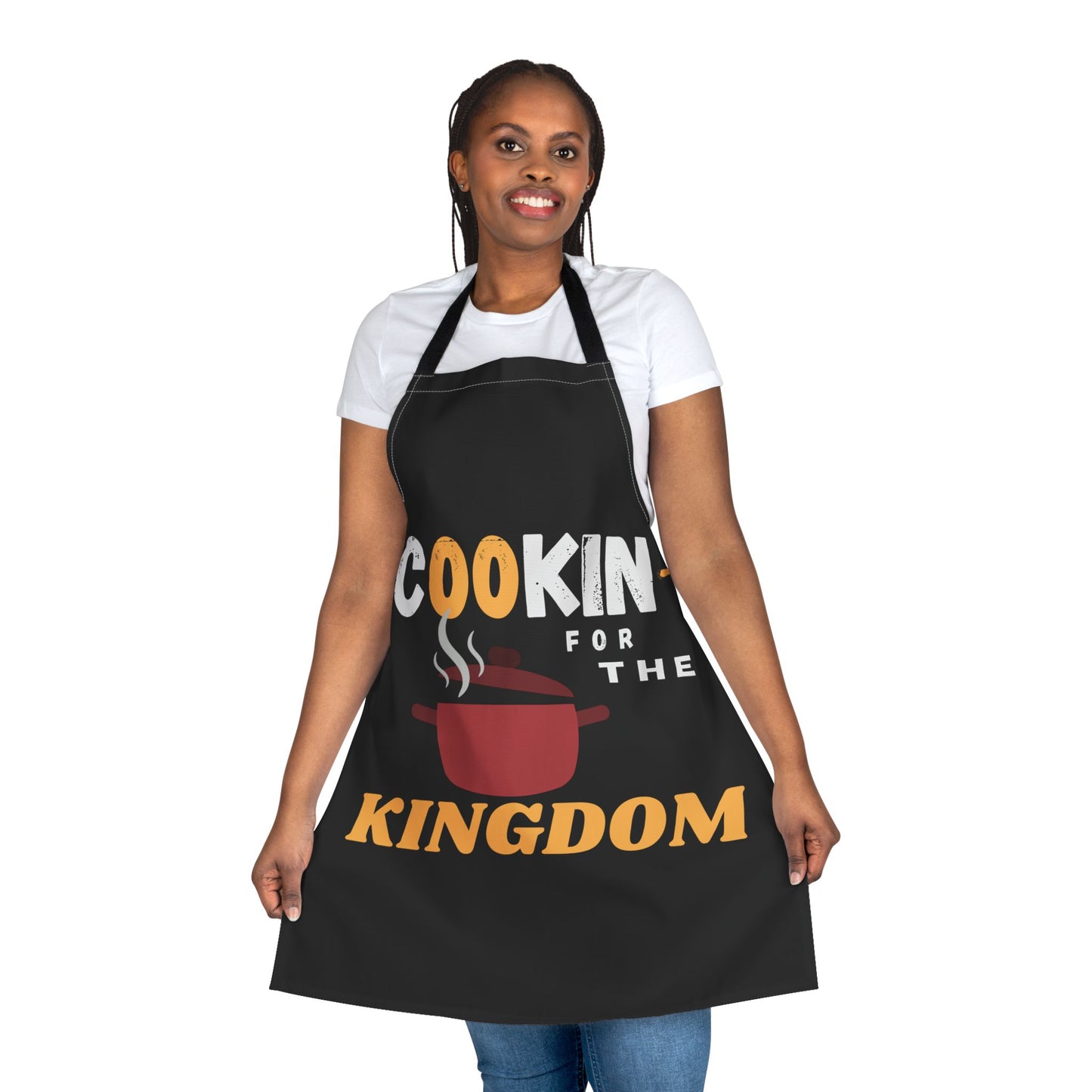 Cookin' for the Kingdom Apron — Faith-Based Cooking Kitchen Apron