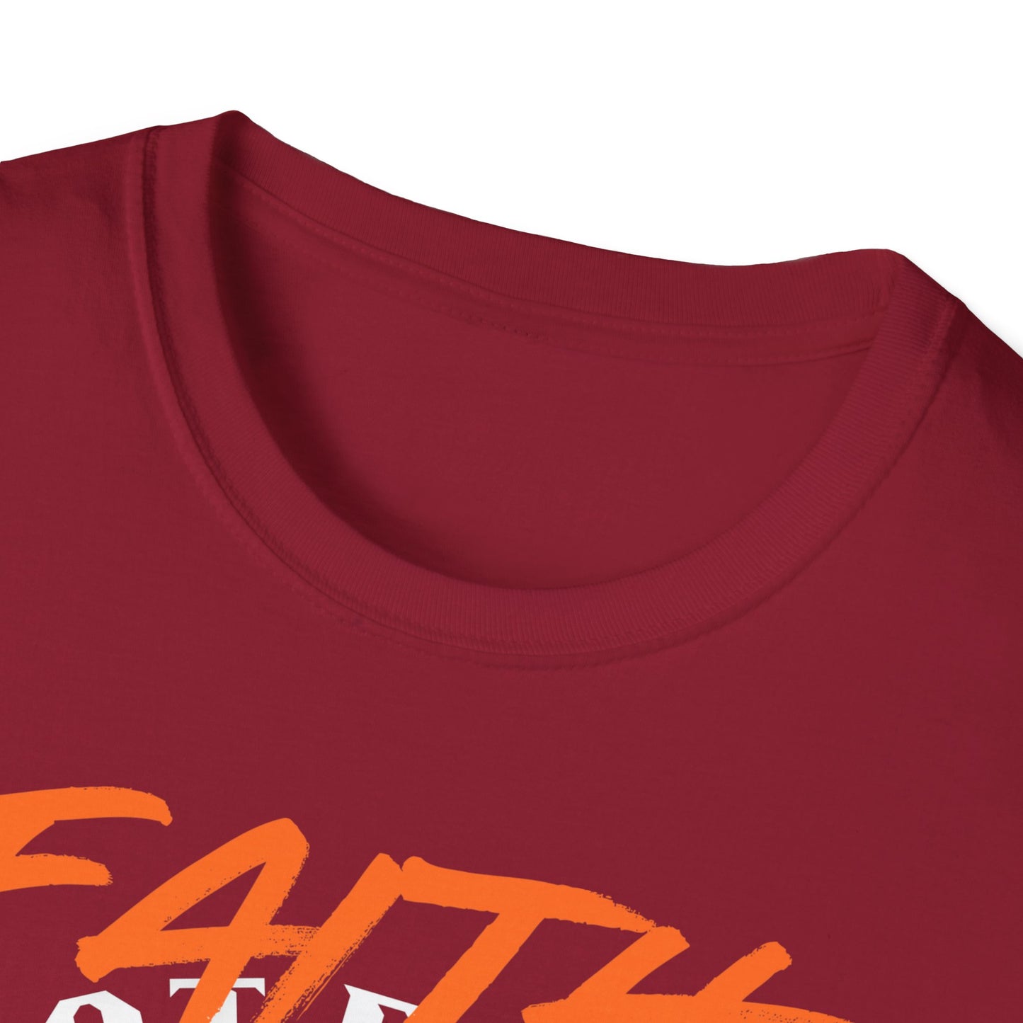 Faith That Roars Unisex Softstyle T-Shirt - Bold Lion Design for Inspiration
