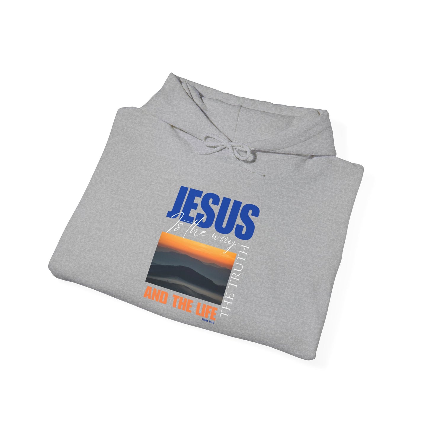 Faith-Inspired Unisex Hoodie: Jesus, The Way, The Truth, The Life