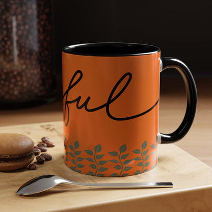 Be Joyful Accent Coffee Mug - Perfect for Daily Inspiration