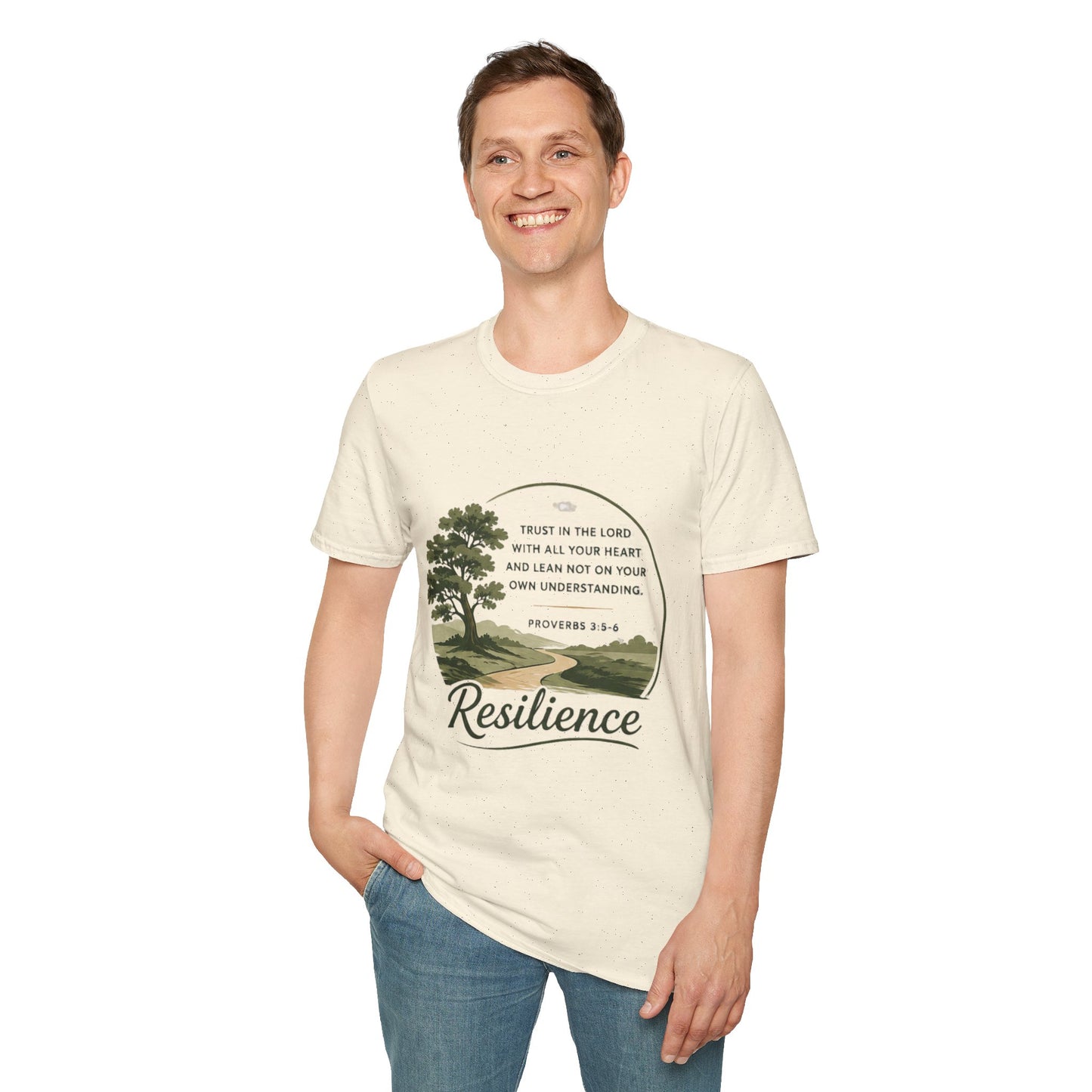 Resilience Bible Verse T‑Shirt — Proverbs 3:5-6 Inspirational Faith Tee