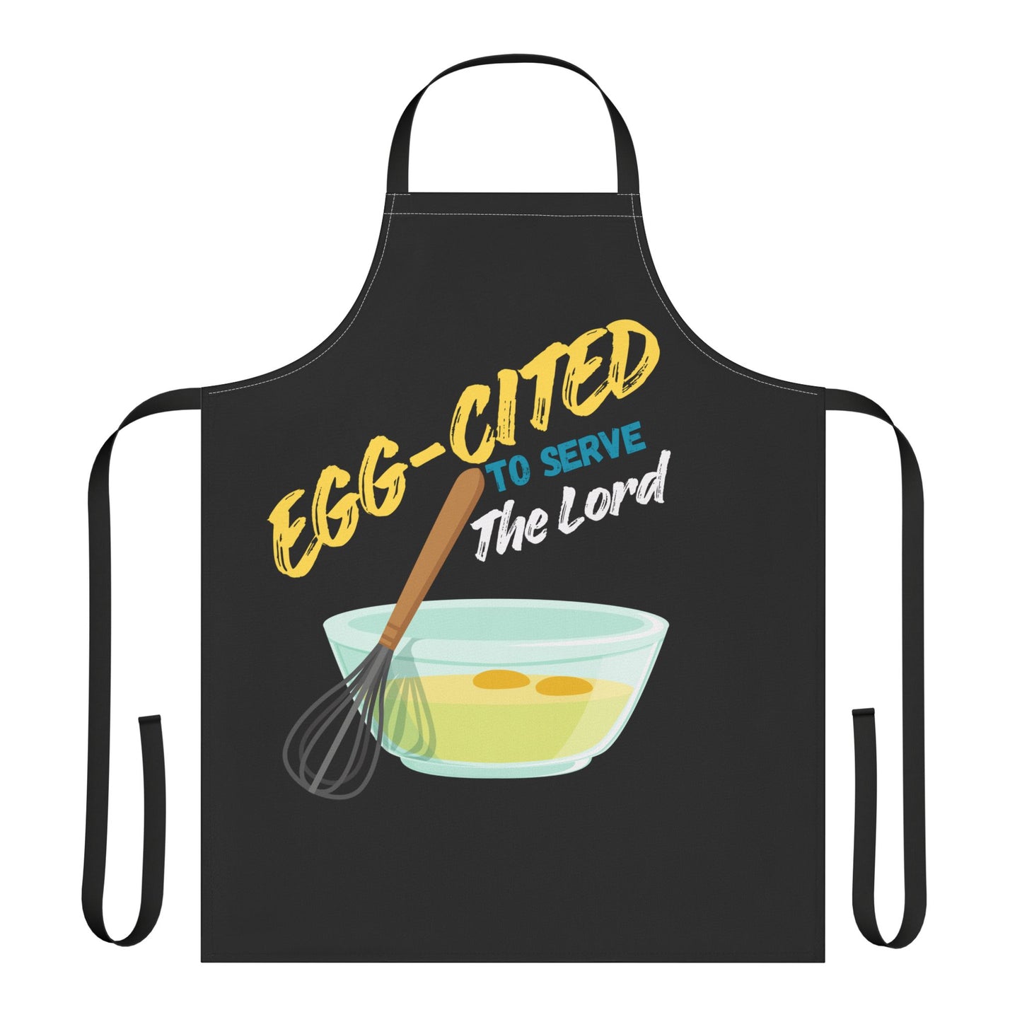 Cheery Cooking Apron - "Egg-cited to Serve the Lord" (Unisex)