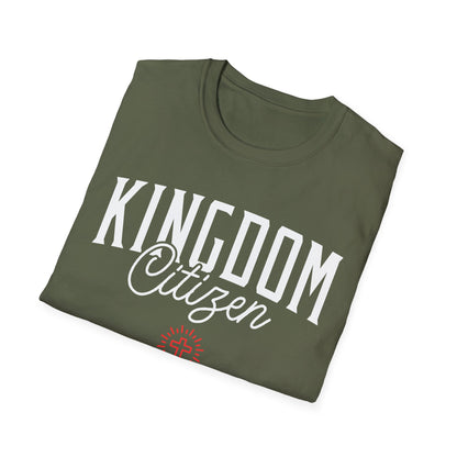 Kingdom Citizen Unisex Softstyle T-Shirt - Faith-Inspired Mountain Design