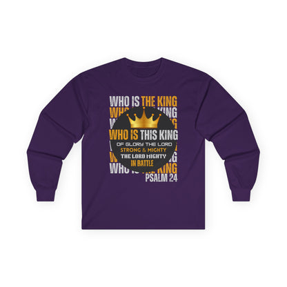 King of Glory Long Sleeve Tee - Psalm 24 Inspirational Apparel
