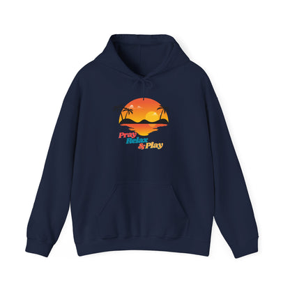 Tropical Paradise Hoodie - "Pray, Relax & Play"