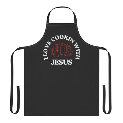 I Love Cookin' with Jesus Apron (Unisex)