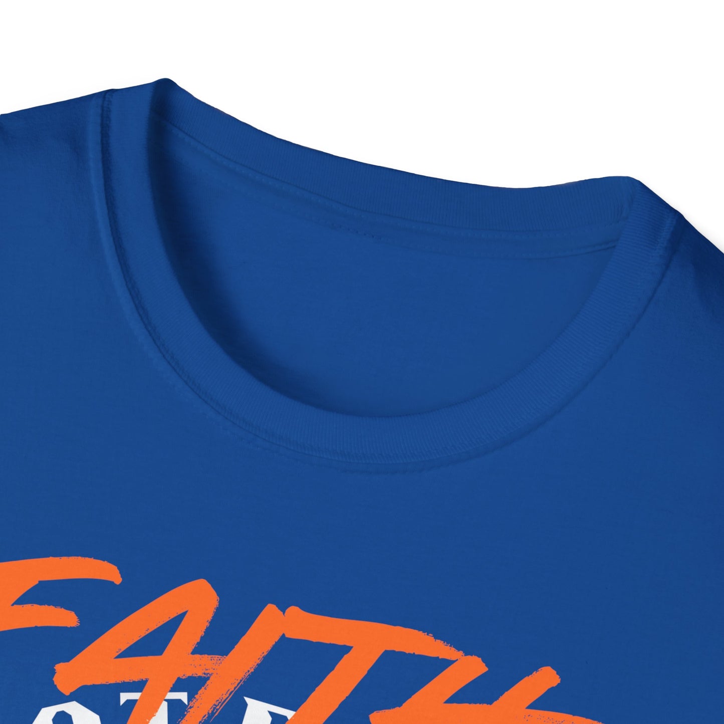 Faith That Roars Unisex Softstyle T-Shirt - Bold Lion Design for Inspiration