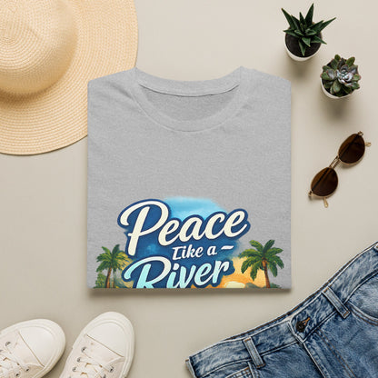 Peace Like a River T‑Shirt — Scenic River Prayer Tee