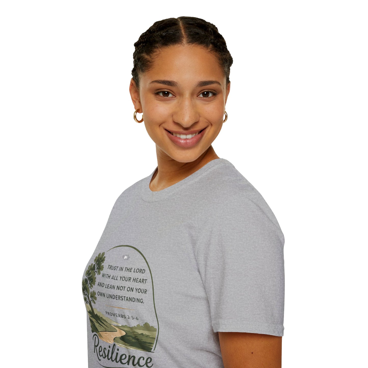 Resilience Bible Verse T‑Shirt — Proverbs 3:5-6 Inspirational Faith Tee