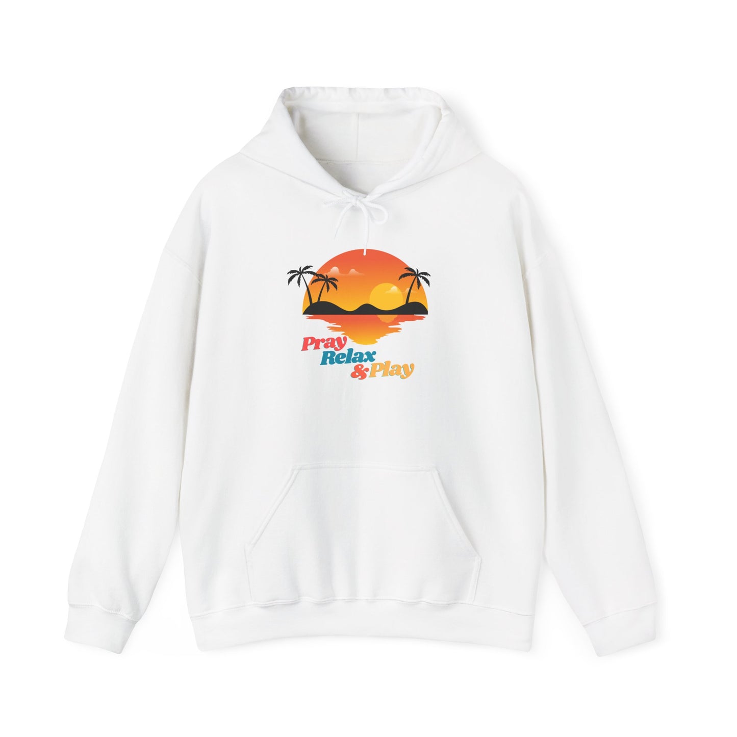 Tropical Paradise Hoodie - "Pray, Relax & Play"