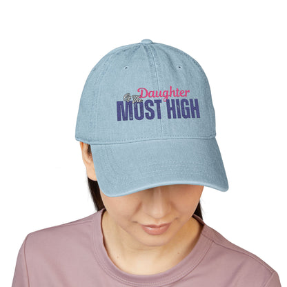 Embroidered Denim Hat - Daughter of the Most High