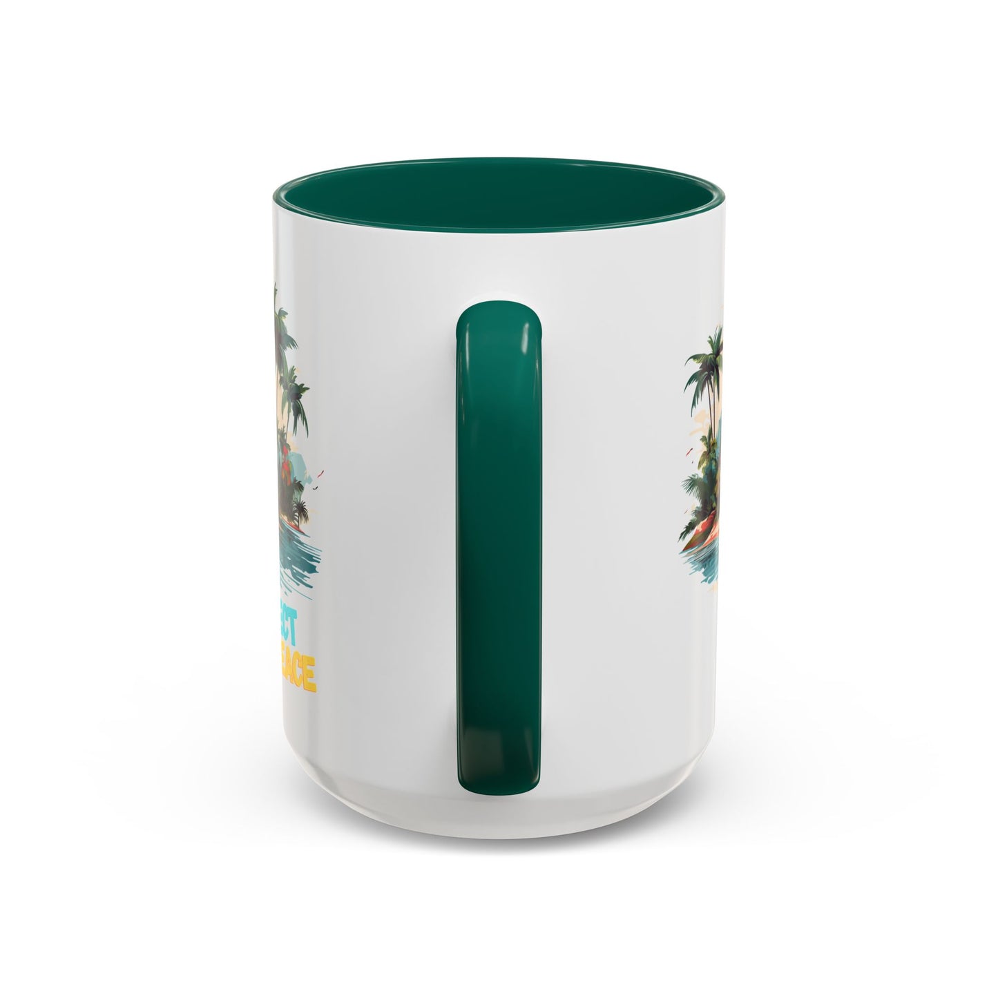 Colorful Tropical Peace Mug, Perfect for Relaxation, Gift for Beach Lovers, Summer Vibes Coffee Cup, 11oz 15oz