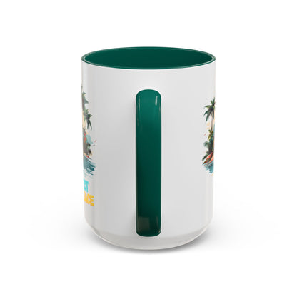 Colorful Tropical Peace Mug, Perfect for Relaxation, Gift for Beach Lovers, Summer Vibes Coffee Cup, 11oz 15oz