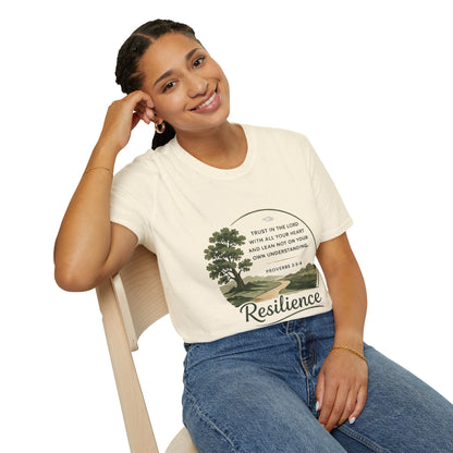 Resilience Bible Verse T‑Shirt — Proverbs 3:5-6 Inspirational Faith Tee