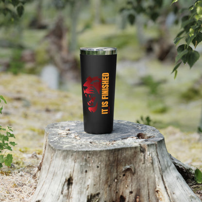 22oz Insulated Tumbler - 'It Is Finished' Lion Design, Vacuum Travel Cup