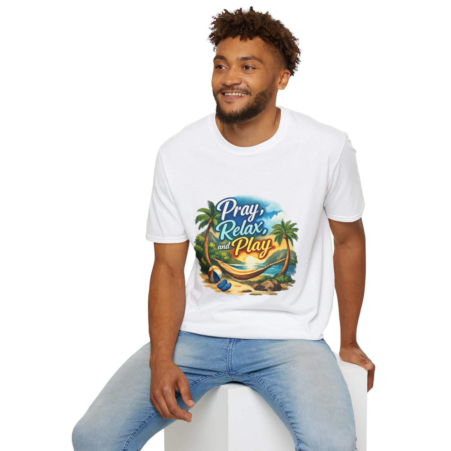 Pray, Relax & Play Beach T-Shirt