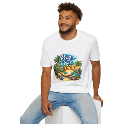 Pray, Relax & Play Beach T-Shirt