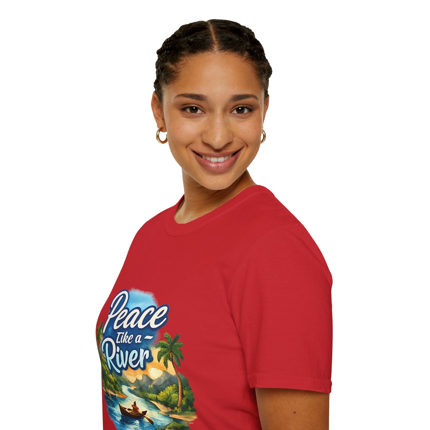 Peace Like a River T‑Shirt — Scenic River Prayer Tee