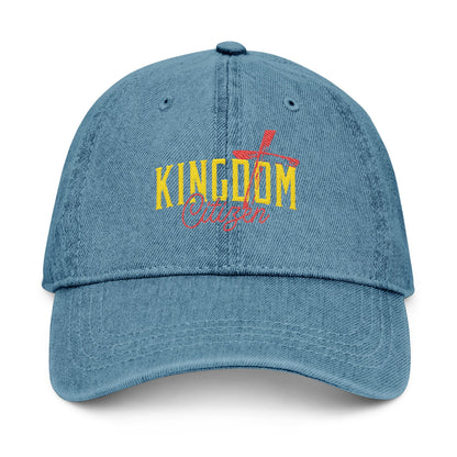 Kingdom Citizen Embroidered Denim Hat - Stylish Faith-Based Accessory