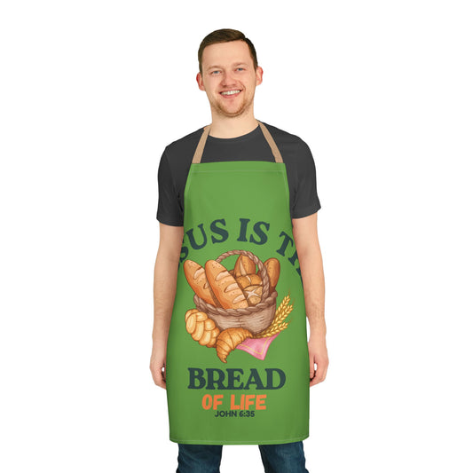 Faith-Inspired Chef Apron - 'Jesus is the Bread of Life' (Unisex)