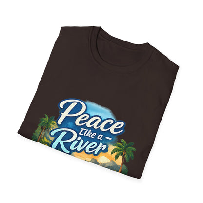 Peace Like a River T‑Shirt — Scenic River Prayer Tee
