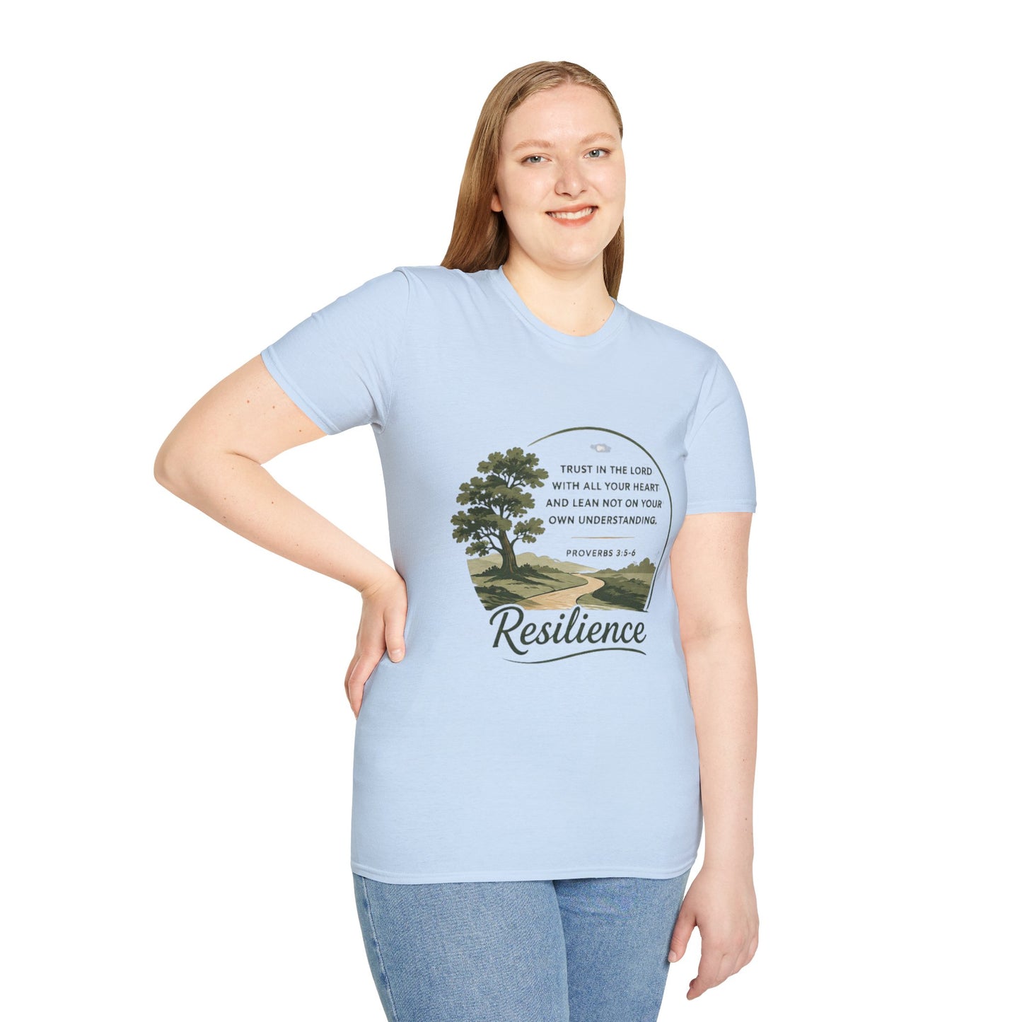 Resilience Bible Verse T‑Shirt — Proverbs 3:5-6 Inspirational Faith Tee