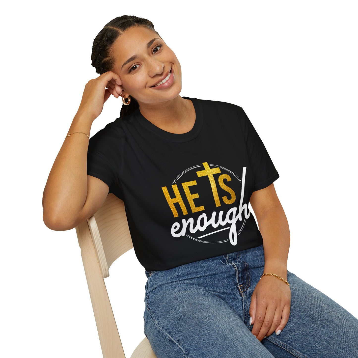 He Is Enough Unisex Softstyle T-Shirt