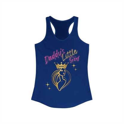 Daddy's Little Girl Racerback Tank Top - Stylish & Fun Women's Athletic Wear