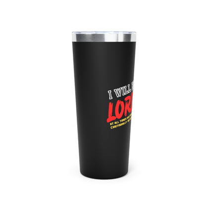 Inspirational Copper Vacuum Insulated Tumbler – 22oz with Biblical Verse