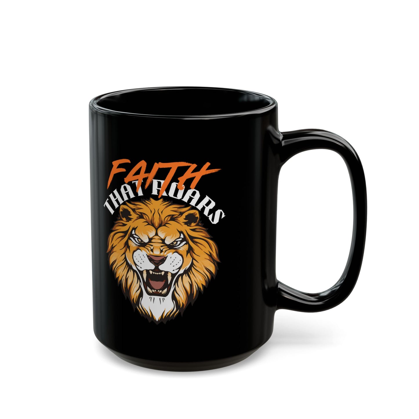 Faith That Roars -Bold Lion Design, Perfect for Inspiration and Motivation