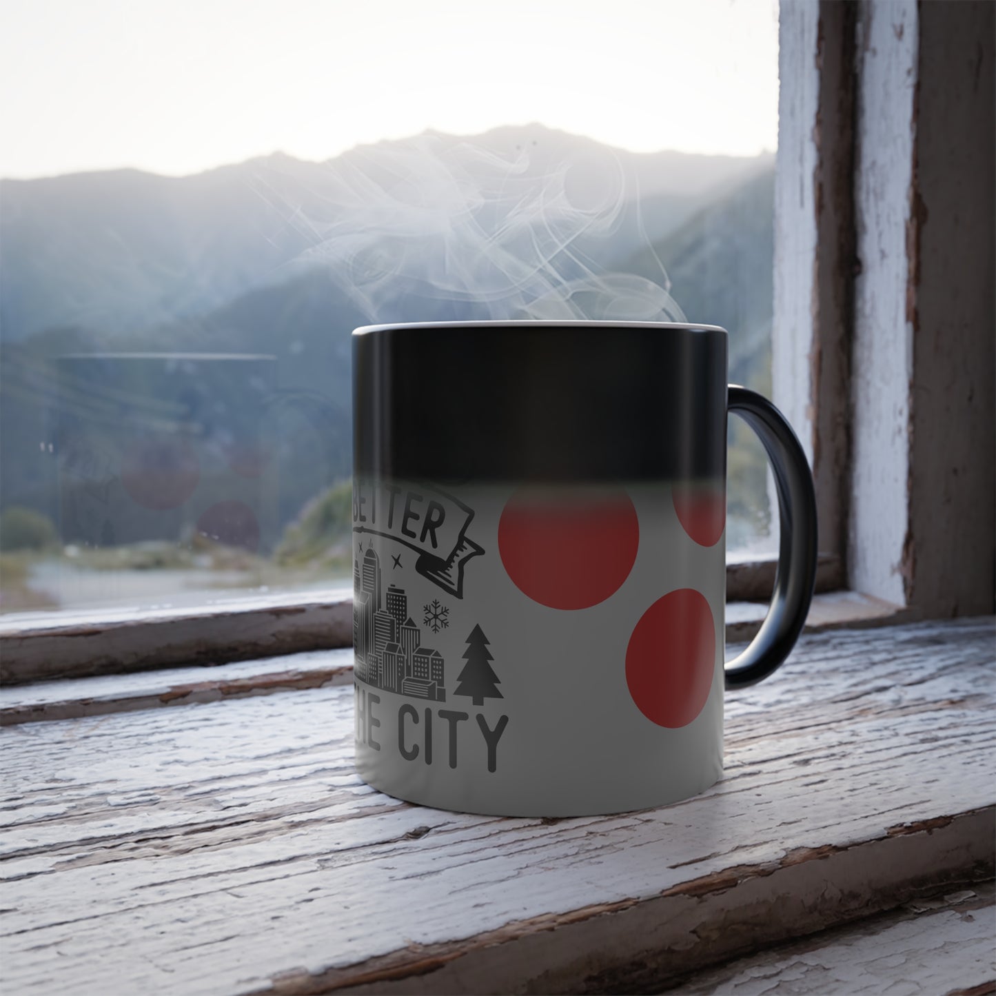 Christmas Is Better in the City Color-Changing Mug — 11oz Holiday Coffee Cup