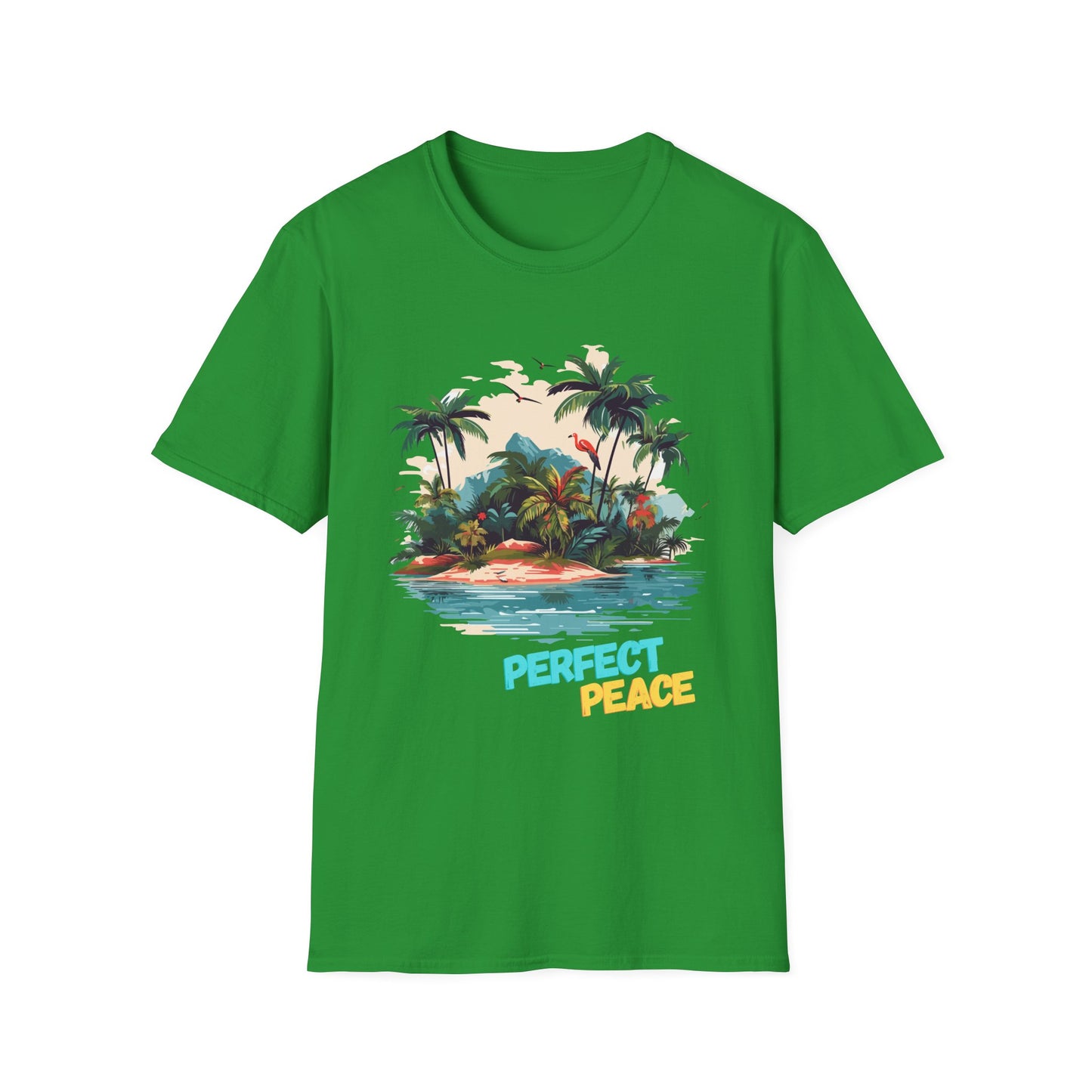 Tropical Peace T-Shirt, Casual Tee, Summer Vibes Shirt, Relaxing Island Top, Perfect for Vacations, Gifts for Beach Lovers