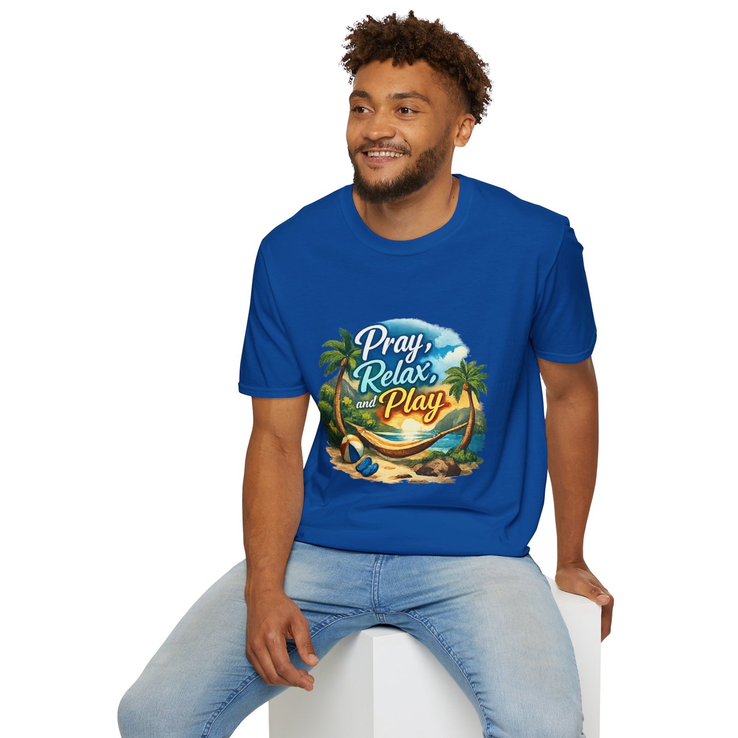 Pray, Relax & Play Beach T-Shirt