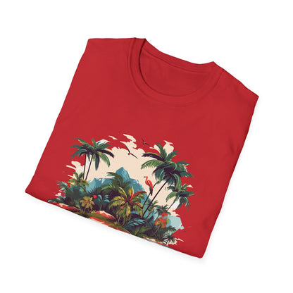 Tropical Peace T-Shirt, Casual Tee, Summer Vibes Shirt, Relaxing Island Top, Perfect for Vacations, Gifts for Beach Lovers