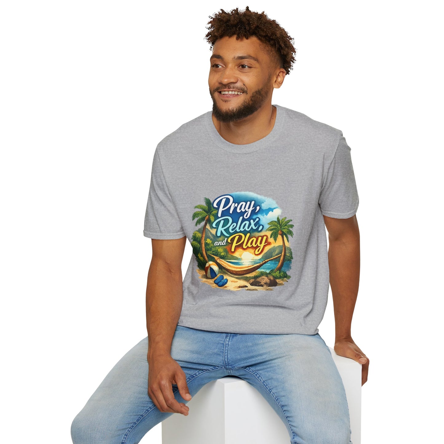 Pray, Relax & Play Beach T-Shirt
