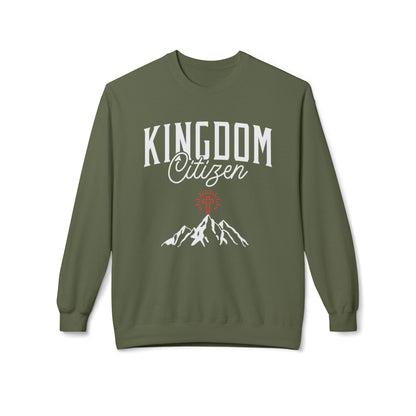 Kingdom Citizen Crewneck Sweatshirt — Faith Mountain Graphic