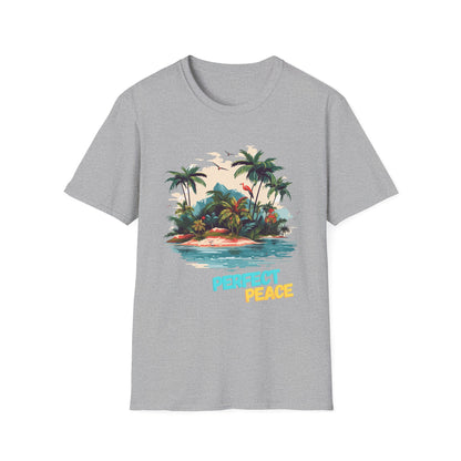 Tropical Peace T-Shirt, Casual Tee, Summer Vibes Shirt, Relaxing Island Top, Perfect for Vacations, Gifts for Beach Lovers