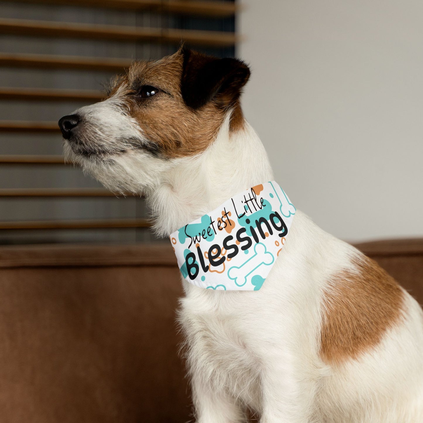 Sweetest Little Blessing Pet Bandana Collar - Cute Dog Accessory for Celebrating Pets